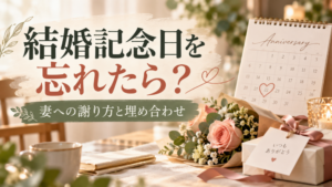 結婚記念日を忘れたら？｜妻への謝り方・例文と埋め合わせ6選