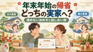 年末年始の帰省は夫婦どちらの実家へ？揉めない決め方と話し合い例
