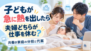 子どもの発熱で夫婦どちらが仕事を休む？｜分担・休暇・代案を解説