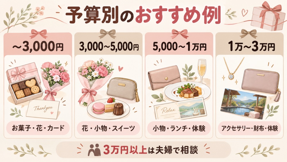 妻への結婚記念日プレゼントの予算相場