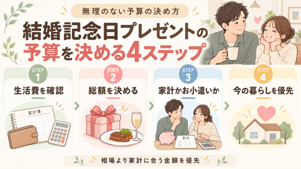 無理のないプレゼント予算を決める4つのステップ
