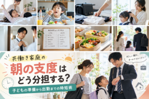 共働き家庭の朝の支度はどう分担する？｜子どもの準備から出勤までの時短術